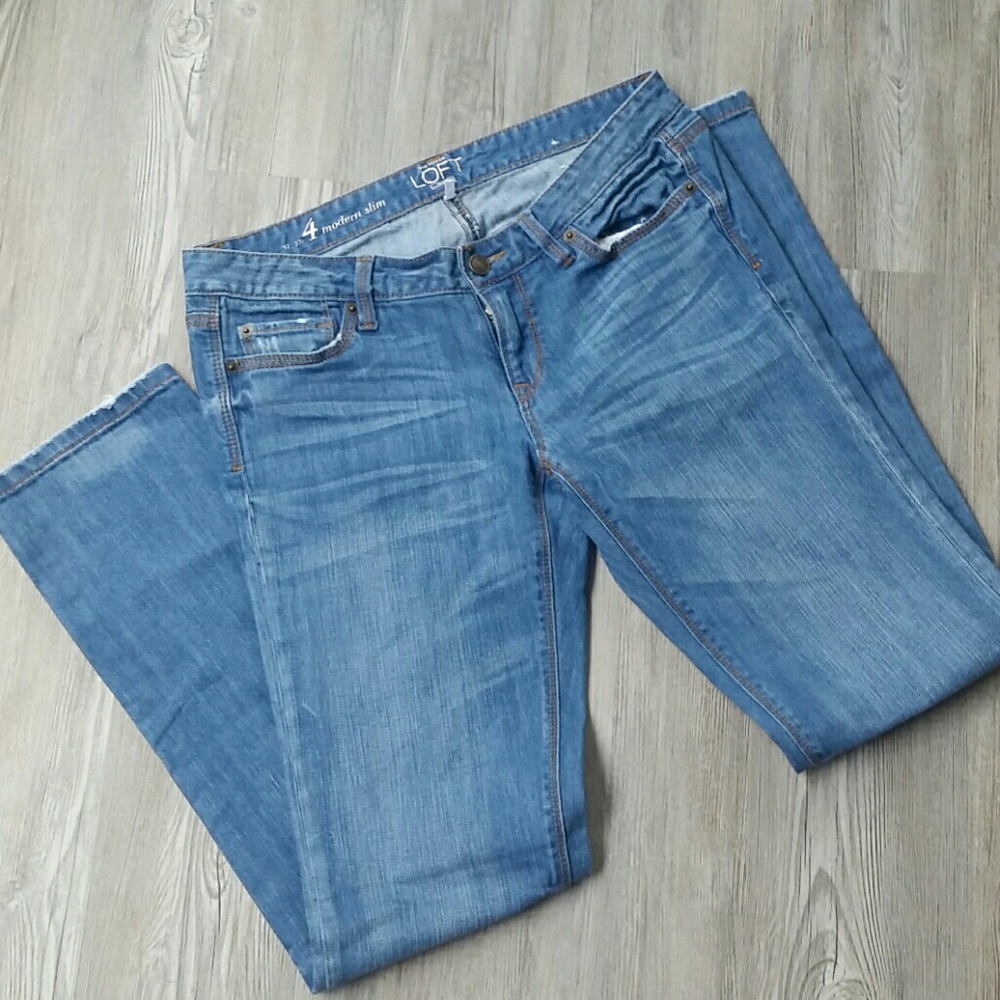 Loft modern slim denim jeans - Picture 5 of 8